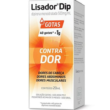 LISADOR DIP GTS 500M G 20ML