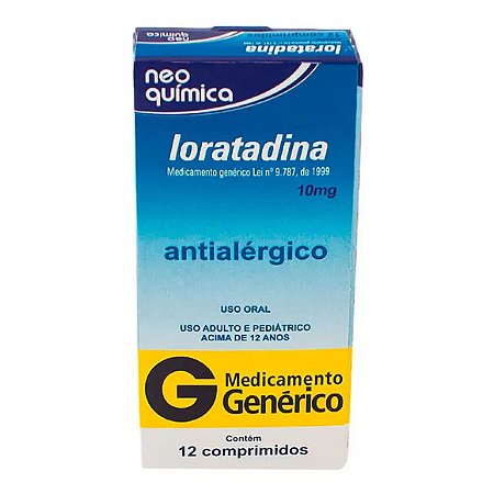 LORATADINA G*  10MG 12CPR