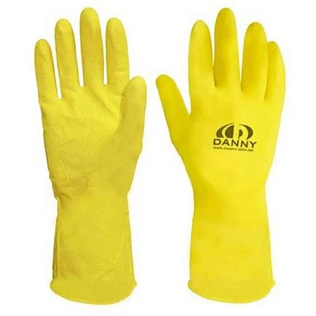LUVA DANNY CONFORT L ATEX AMARELA PEQ 299