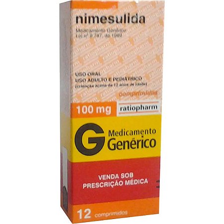NIMESULIDA G*  100MG 12CPR