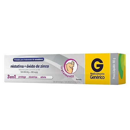NISTATINA+OXIDO ZINC O G*  PDA 60G