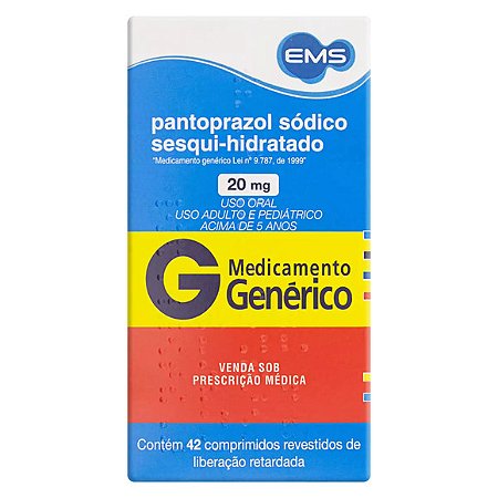 PANTOPRAZOL G*  20MG 42CPR