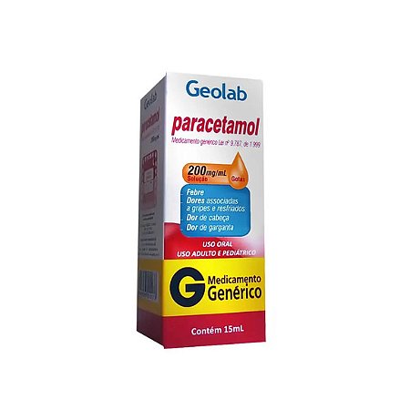 PARACETAMOL G*  GTS 200MG 15ML