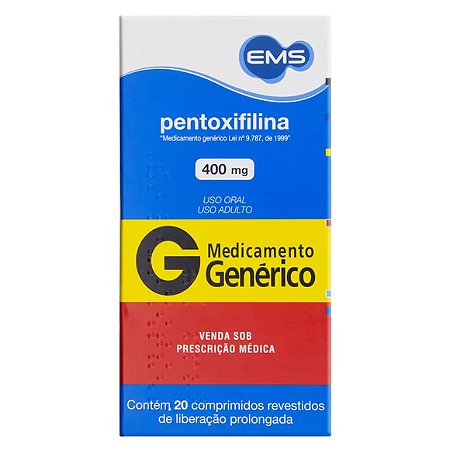 PENTOXIFILINA G*  40 0MG 20CPR
