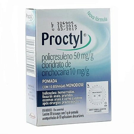 PROCTYL PDA 10UN 3G+10APL