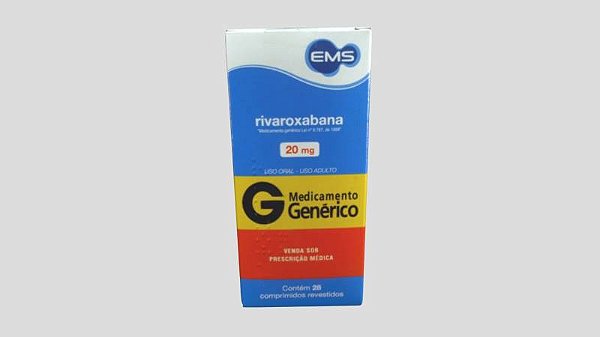 RIVAROXABANA 20MG 30 CP REV EMS-GENERICO