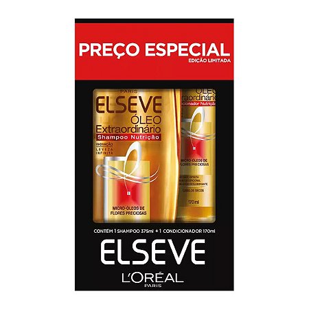 SHA ELSEVE 375ML KIT +CD OLEO EXTRA NUTR