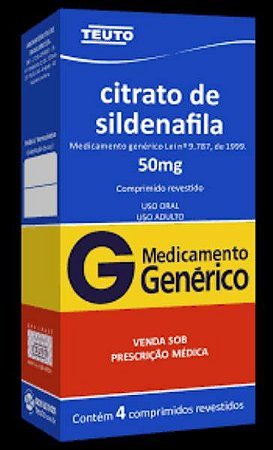 SILDENAFILA 50MG 4CP R