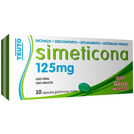 SIMETICONA 125MG C/1 0CAPS/TEU