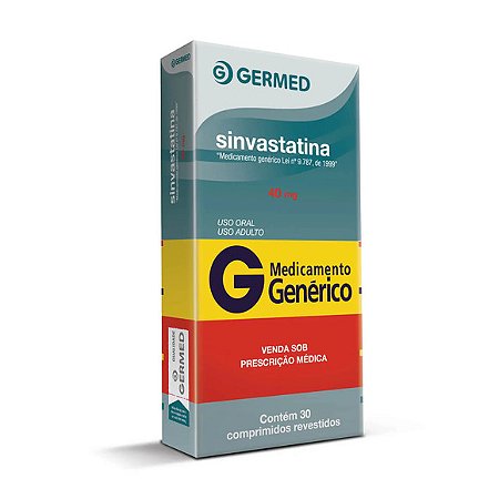 SINVASTATINA G*  40M G 30CPR