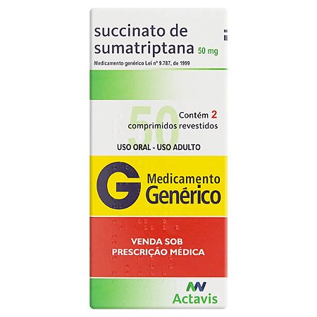 SUMATRIPTANA G*   50 MG 2CPR