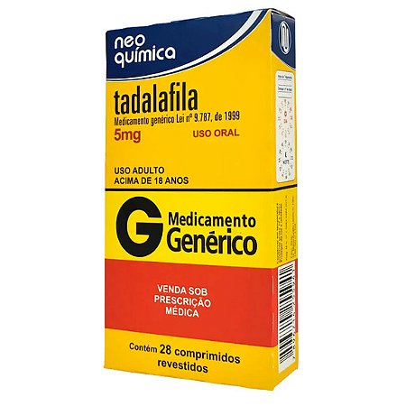 TADALAFILA G*   5MG 28CPR