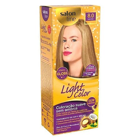 TINT LIGHT COLOR 8.0  LOURO CLARO