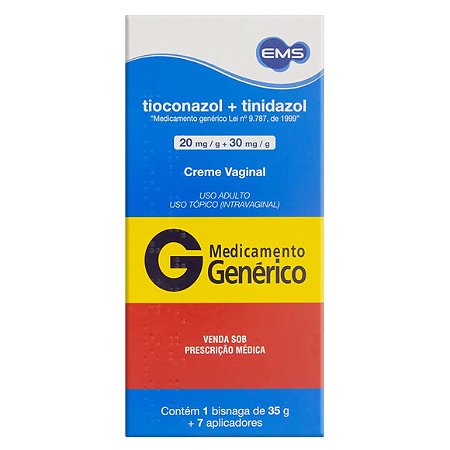 TIOCONAZOL+TINIDAZOL G*  CRE VAG 35G+7APL