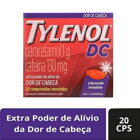 TYLENOL DC  500/65MG 20CPR