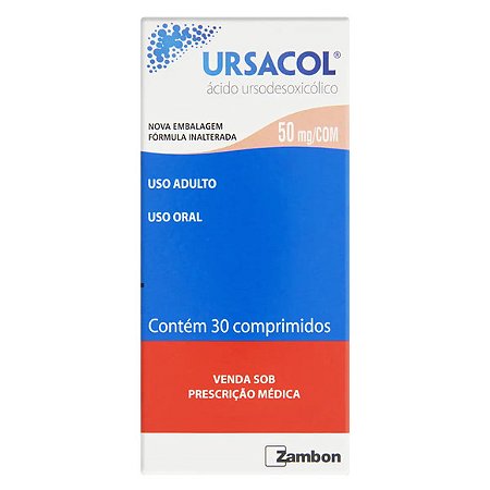 URSACOL  50MG 30CPR