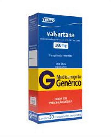 VALSARTANA 160MG COM P REV C/30 GEN
