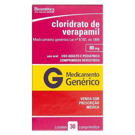 VERAPAMIL CL G*   80 MG 30CPR