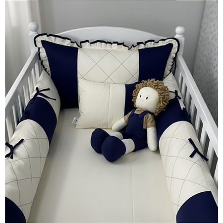 KIT BERÇO AMERICANO - 08 PEÇAS - BONECO THEO - CORES VARIADAS