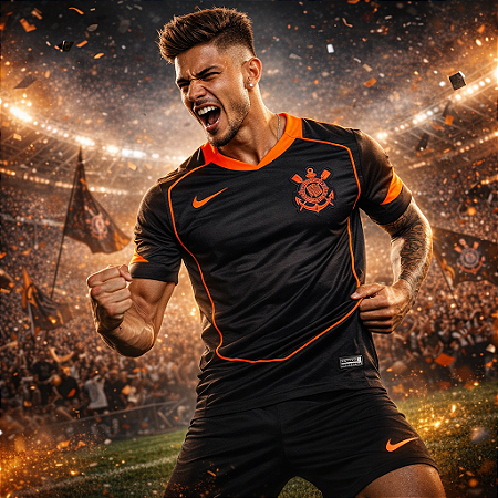 Camisa Corinthians laranja 25/26