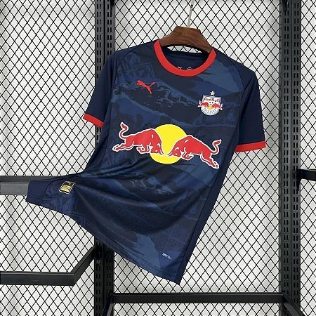 Camisa Red Bull Salzburg 25/26 Away - Masculina - Modelo Torcedor - Azul 1.1