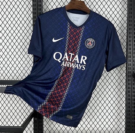 Camisa PSG I 25/26 Torcedor Masculina Azul