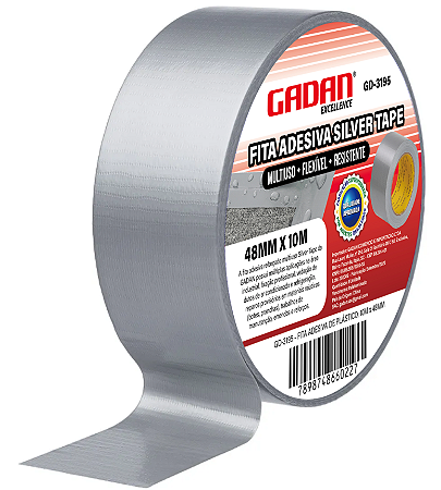 FITA ADESIVA SILVER 10 M X 4,8 CM