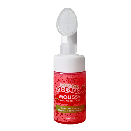Mousse de Limpeza Facial Louca Por Morango