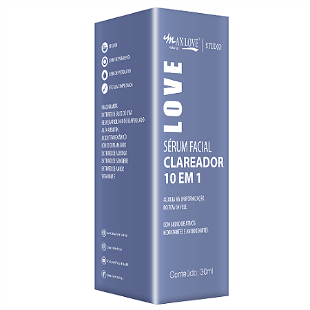 Sérum Facial Clareador Max Love