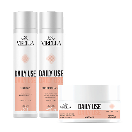 Combo Daily Use: Shampoo, Condicionador e Máscara - 300g