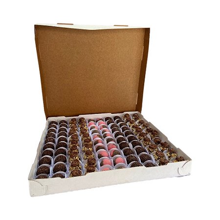 10 Caixa 100 brigadeiros Micro ondulado