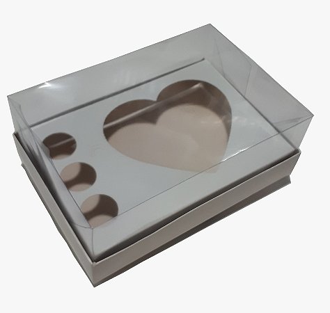 10 Caixa 350G Coraçao Branca  + 3 Brigadeiros