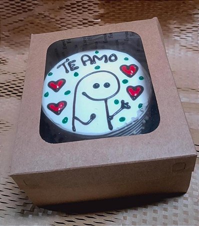 10 Caixa Kraft c/ Visor