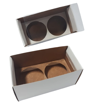 10 Caixa 2 brigadeiros Tampa PVC