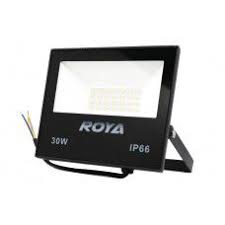 REFLETOR LED 30W PRETO SLIM VEGA - ROYA - BRANCO FRIO - BIVOLT