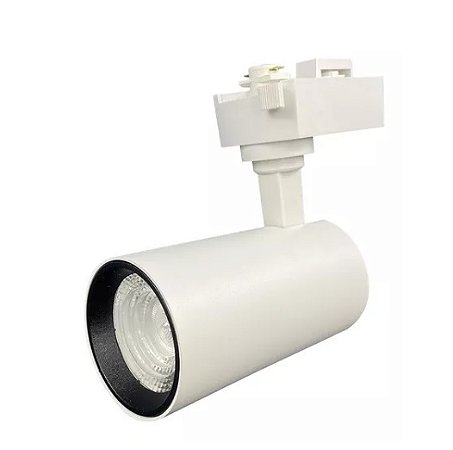 SPOT PARA TRILHO LED 12W BRANCO - DELLIS - BRANCO FRIO - BIVOLT