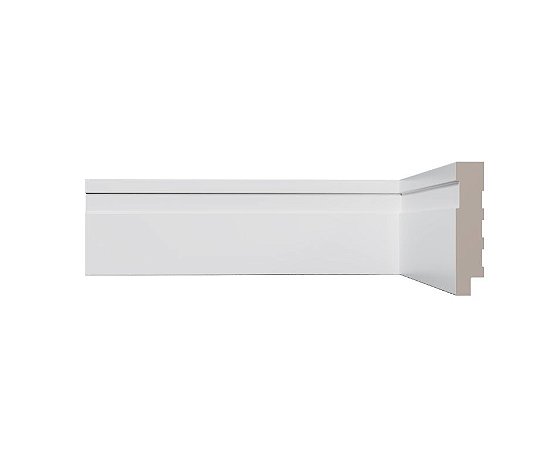 Rodapé Vinilforte em Poliestireno 7cm Branco Liso (42,00 a Barra c/ 2,40ml 1,5cm espessura)Venda mínima 10 pçs