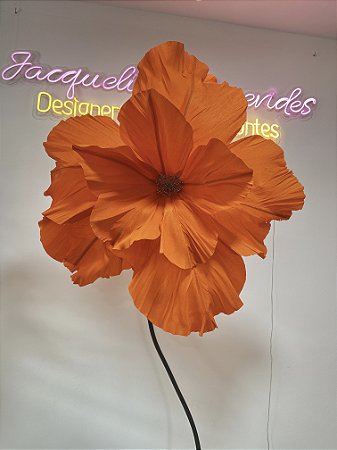 Flor Clássica em Crepom Italiano