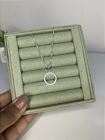 Colar Circulo cravejado