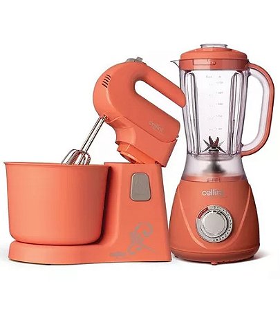 Kit Cellini Liquidificador + Batedeira Flamingo 127v