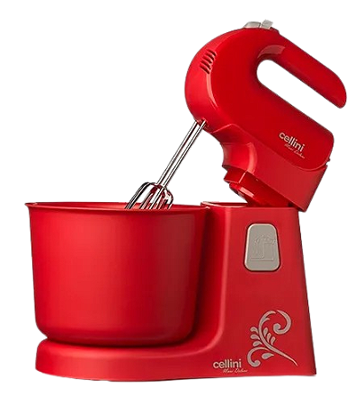 Batedeira Cellini Maxi Deluxe 300W 4 Velocidades Vermelha 127v