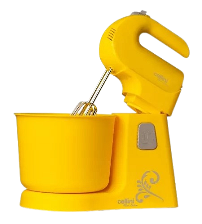 Batedeira Cellini Maxi Deluxe 300W Amarelo 127v