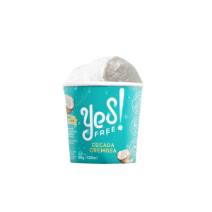 Sorvete de Cocada Cremosa Zero Açúcar 120ml - Yes Free