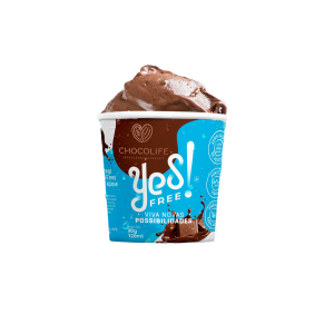Sorvete de Chocolate Drop Zero Açúcar 470ml - Yes Free
