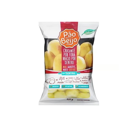 Pão de Beijo Sabor Tradicional 400g - Pão de Beijo