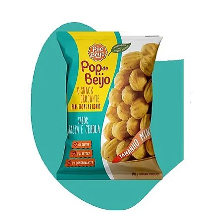 Pop de Beijo Sabor Salsa e Cebola 300g - Pão de Beijo