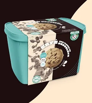 Sorvete Vegano Sabor Café c/ Chocolate 1,5L - Mumu