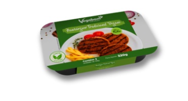 Hamburguer Vegano Tradicional 320g - Vegabom