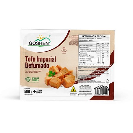 Tofu Imperial Defumado 500g - Goshen