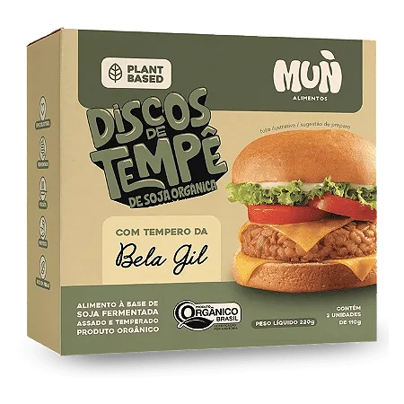 Discos de Tempê de Soja Tempero Bela Gil 220g - Mun